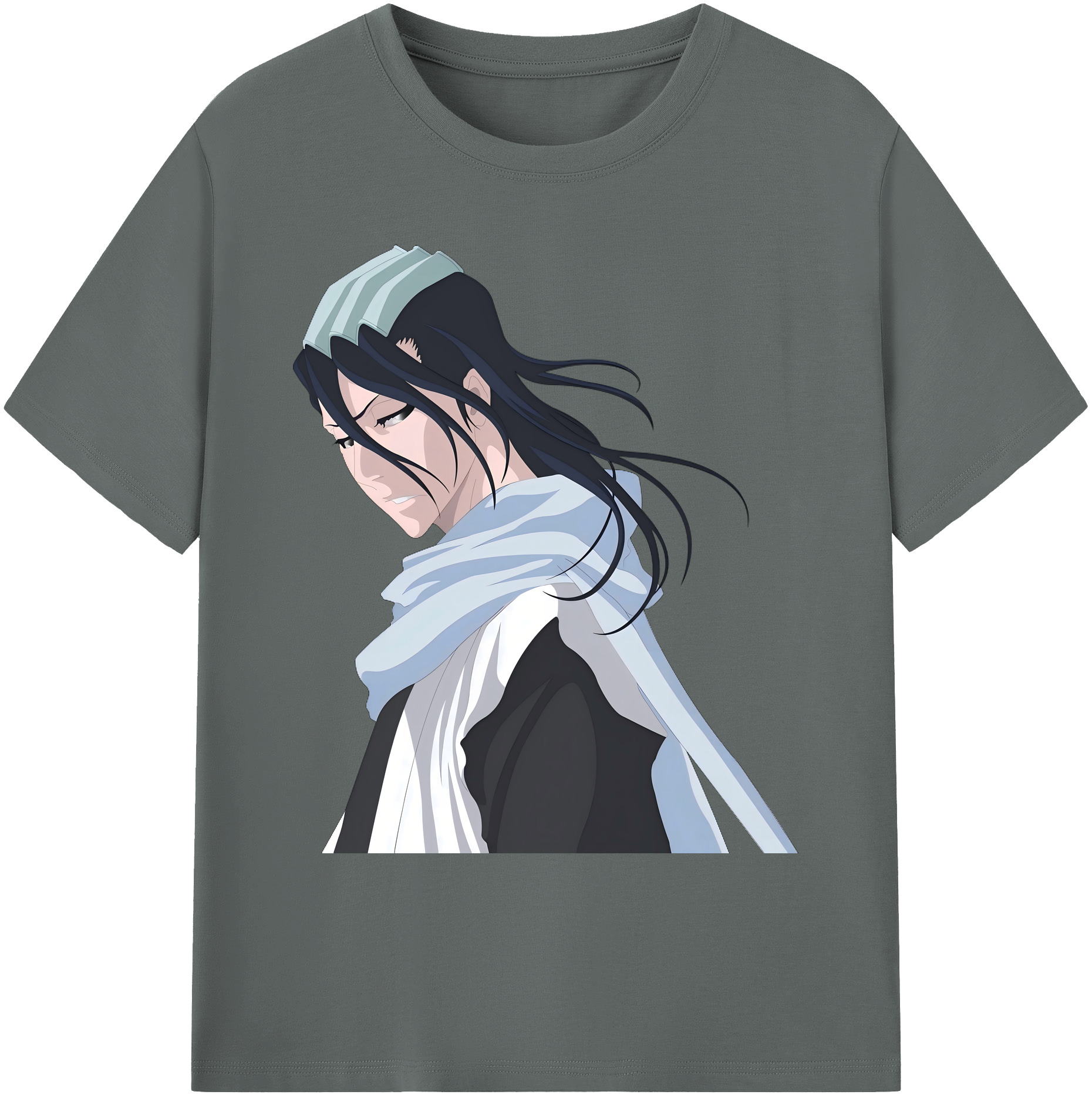 （画像用） ブリーチ くちき びゃくや BLEACH Kuchiki Byakuya 綿100％ メンズ半袖Tシャツ｜肌触りやわらか＆通気性